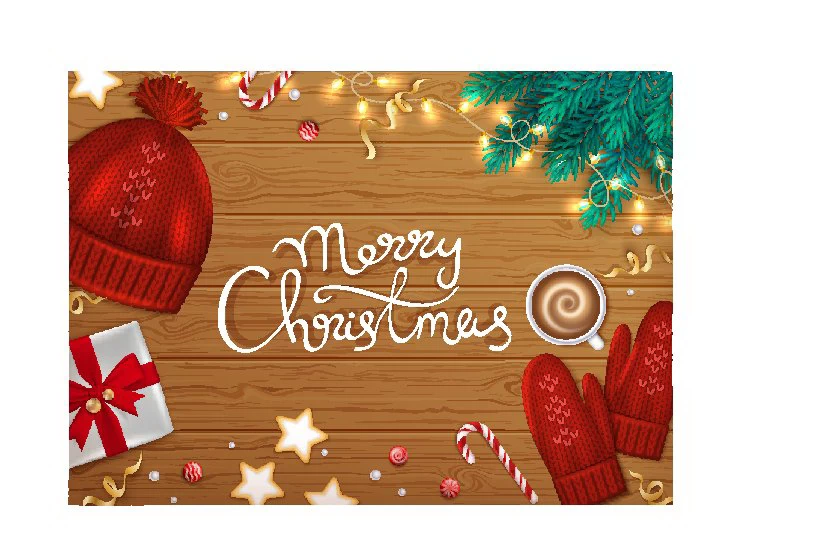 圣诞节圣诞树圣诞老人闪亮装饰电商促销折扣海报PSD模板AI素材【341】